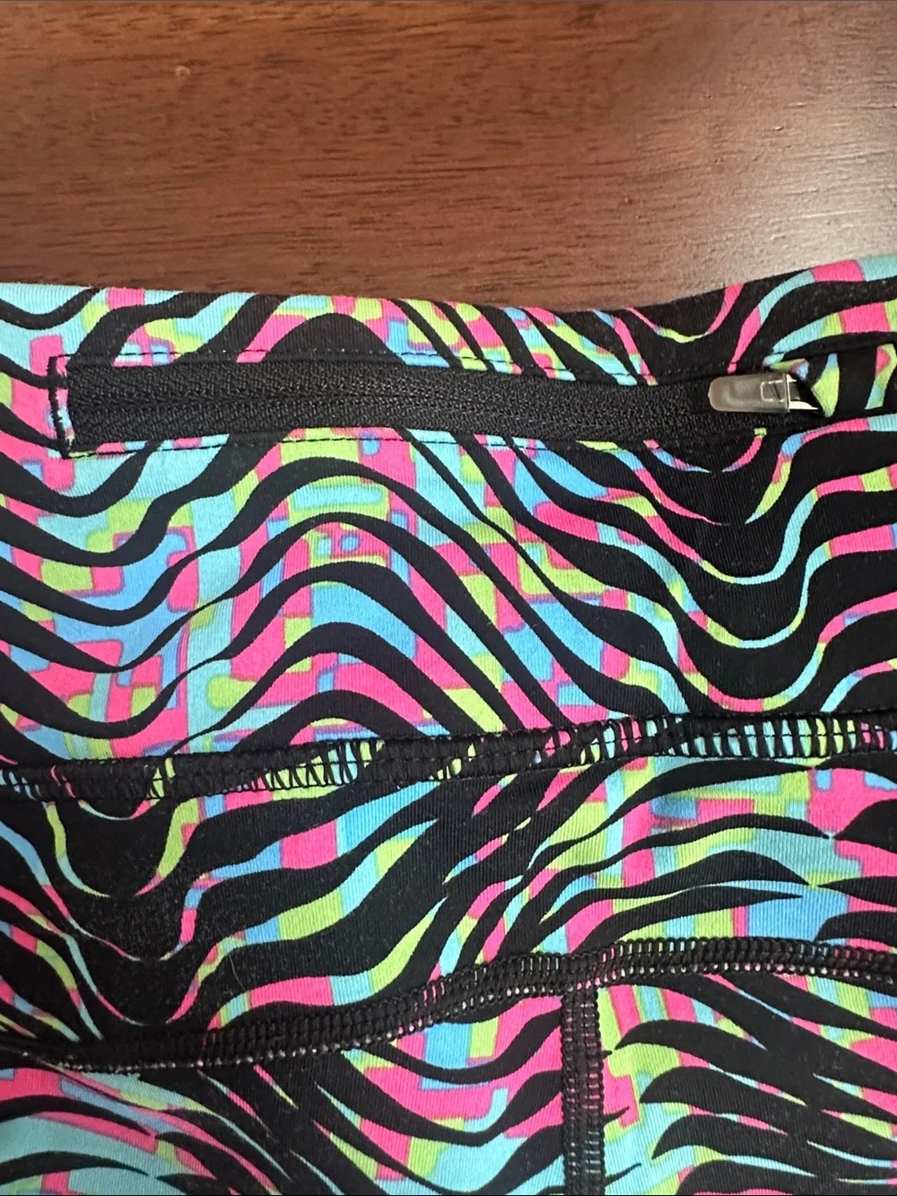 Nike Dri-Fit Multi-Color Zebra Print Running Leggings